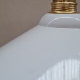 Enamelled sheet metal pendant light