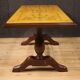 Italian coffee table in wood with marble top from the 60s