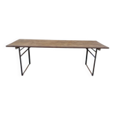 Table pliante bois & métal