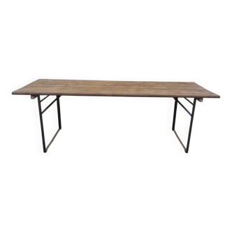 Table pliante bois & métal