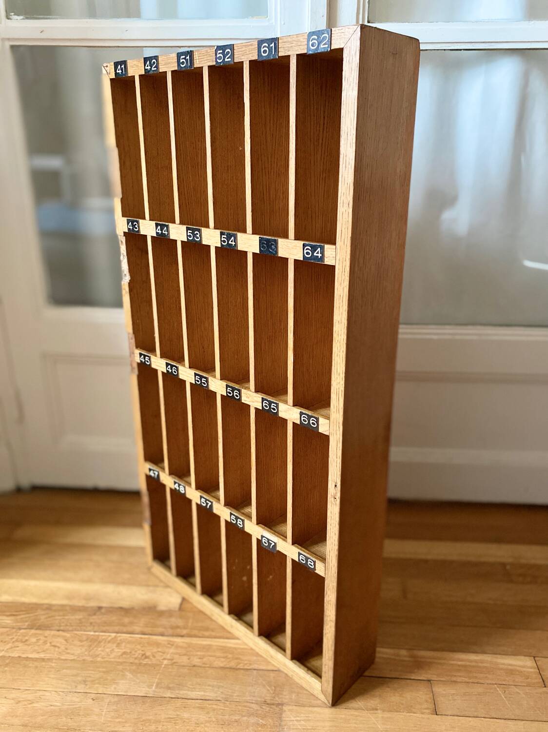 Vintage hotel key locker furniture