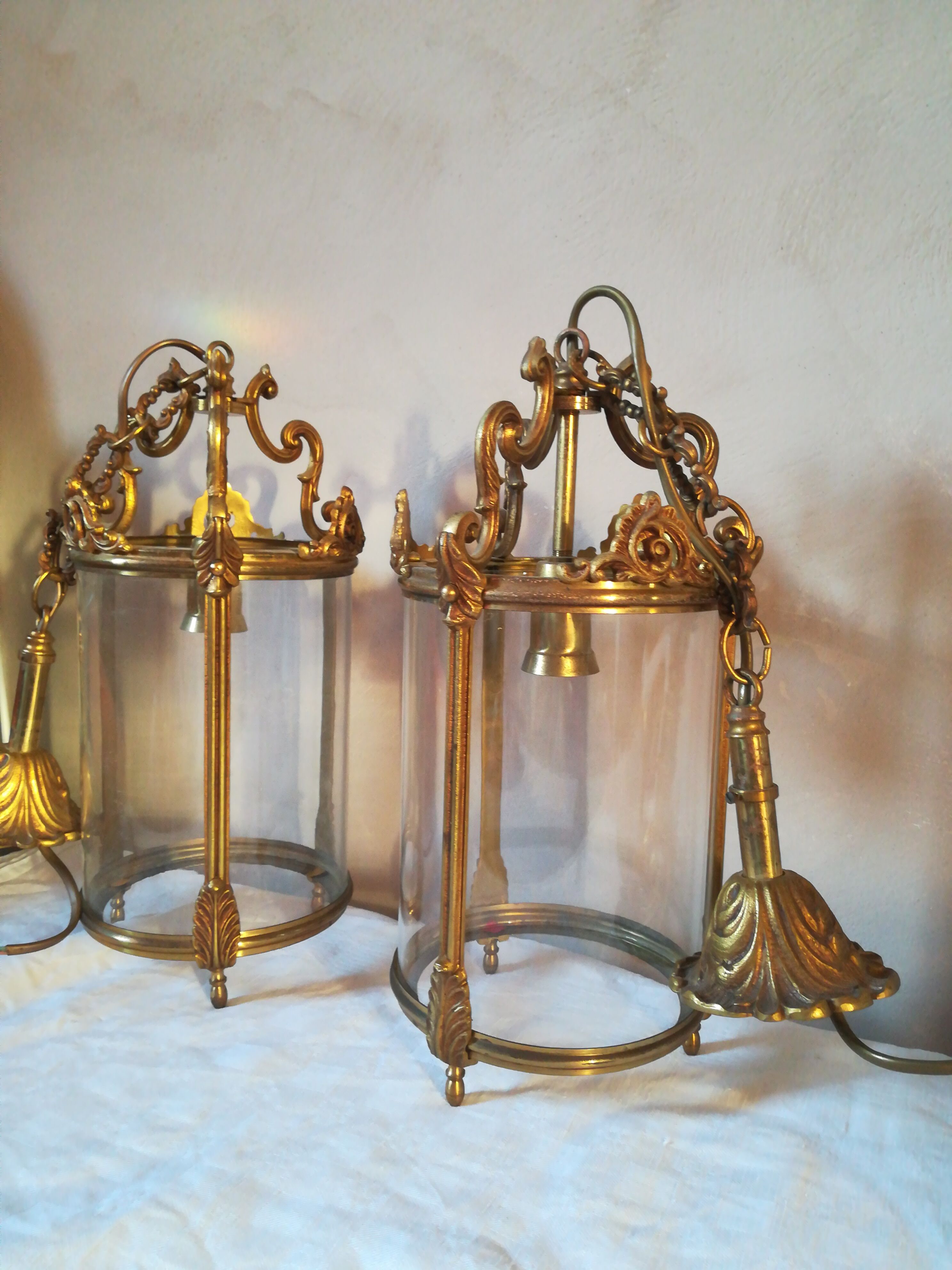Duo of vestibule lanterns