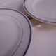 8 Moulin des Loups dessert plates, Louvois model