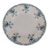 Round dish 2 in old earthenware from Longwy Lorrain model