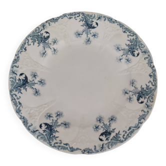 Round dish 2 in old earthenware from Longwy Lorrain model