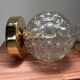 Pair of Scandinavian glass globe wall lights
