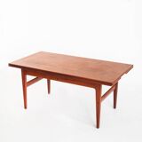 Vintage "Elevator" teak table Designed by Kai Kristiansen for VMMobler. Denmark, 1960s