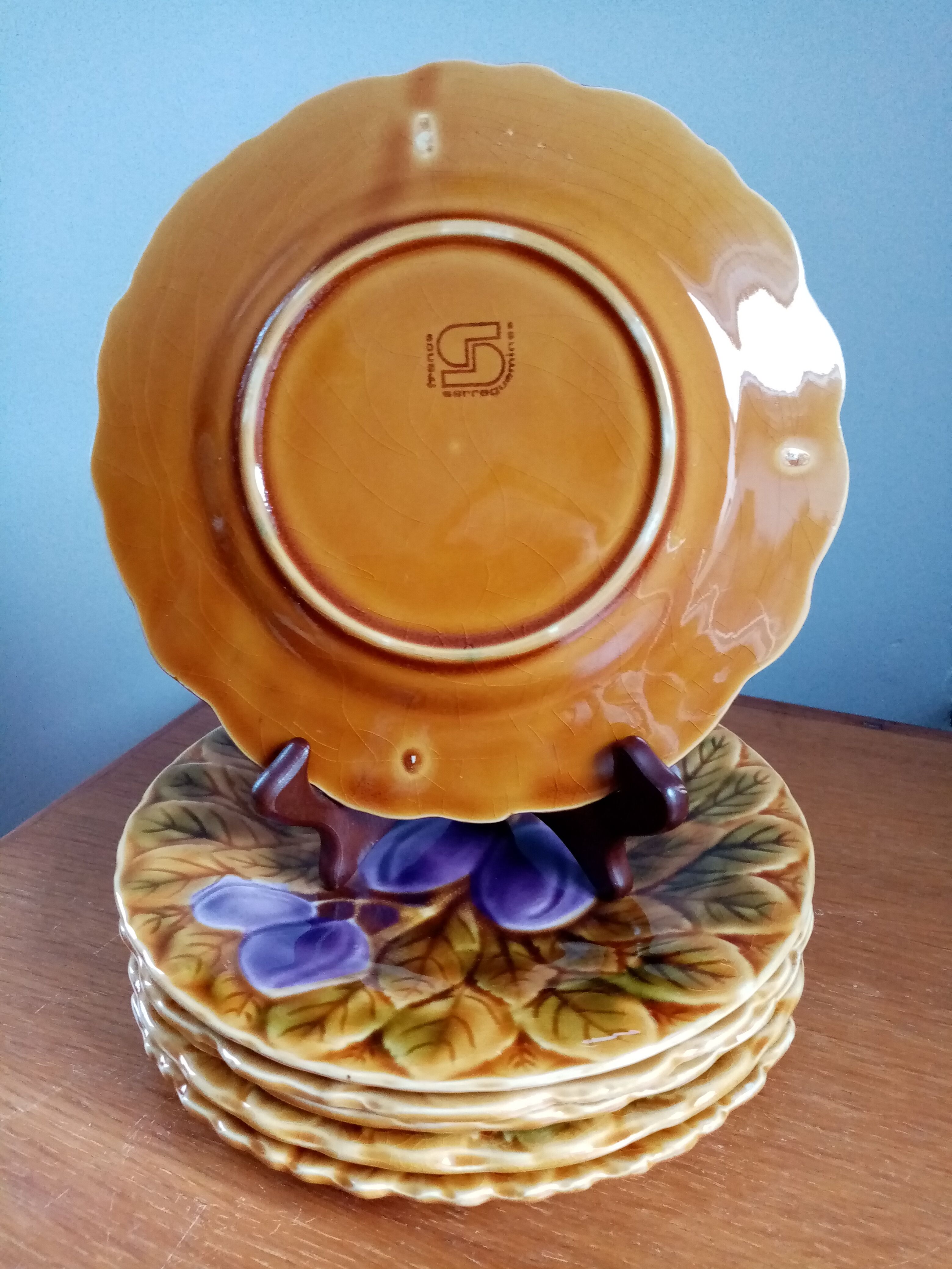 Sarreguemines dessert plates