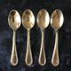 Pop-UP Christmas 2022 Set of 4 small teaspoons or dessert.
