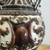 Majolica-style vase
