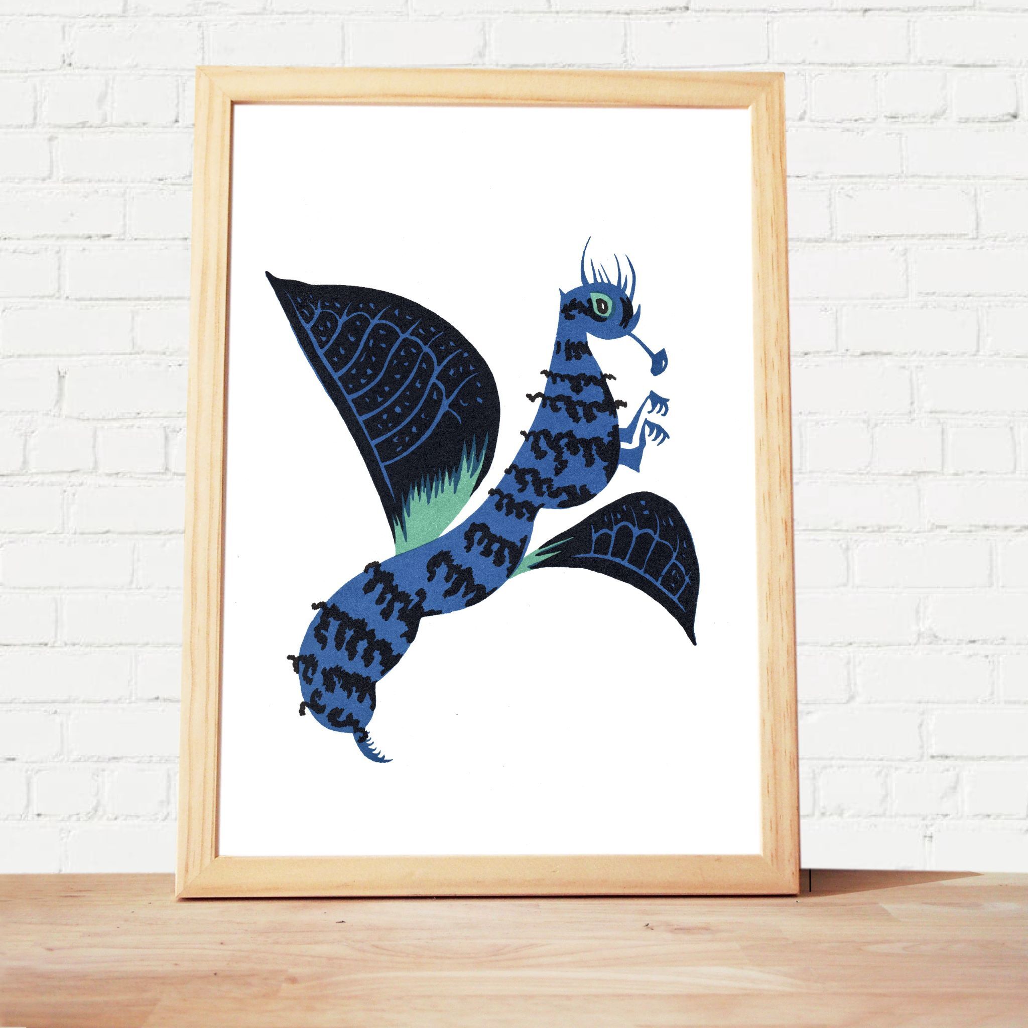 Original lithograph Jean Lurçat "Bumblebee of Malaysia"