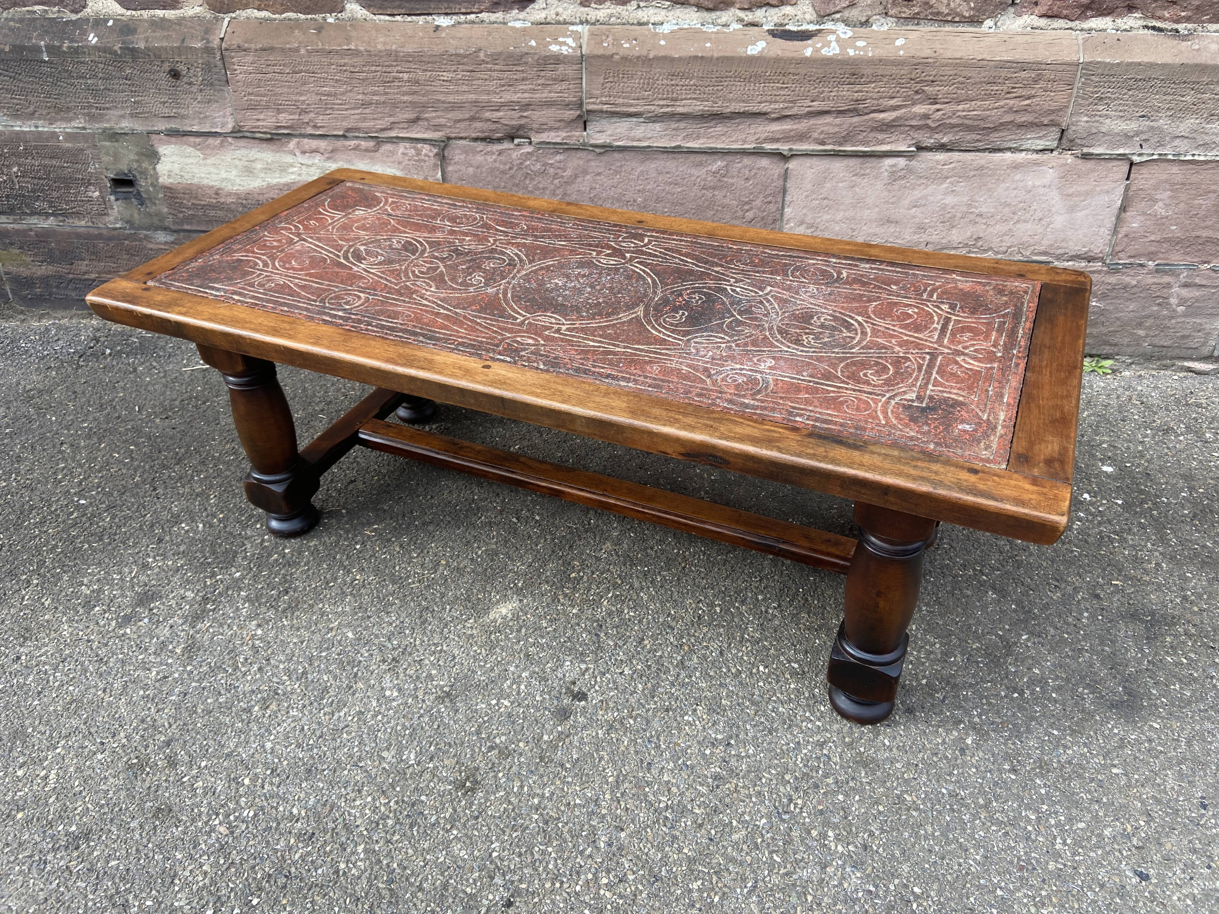 Vintage lava stone coffee table 60s
