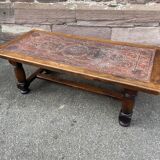 Vintage lava stone coffee table 60s