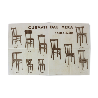 chair Advertising/catalog Dal Vera, vintage