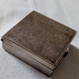 Silver metal pocket ashtray