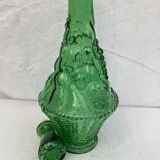 Italian glass decanter green