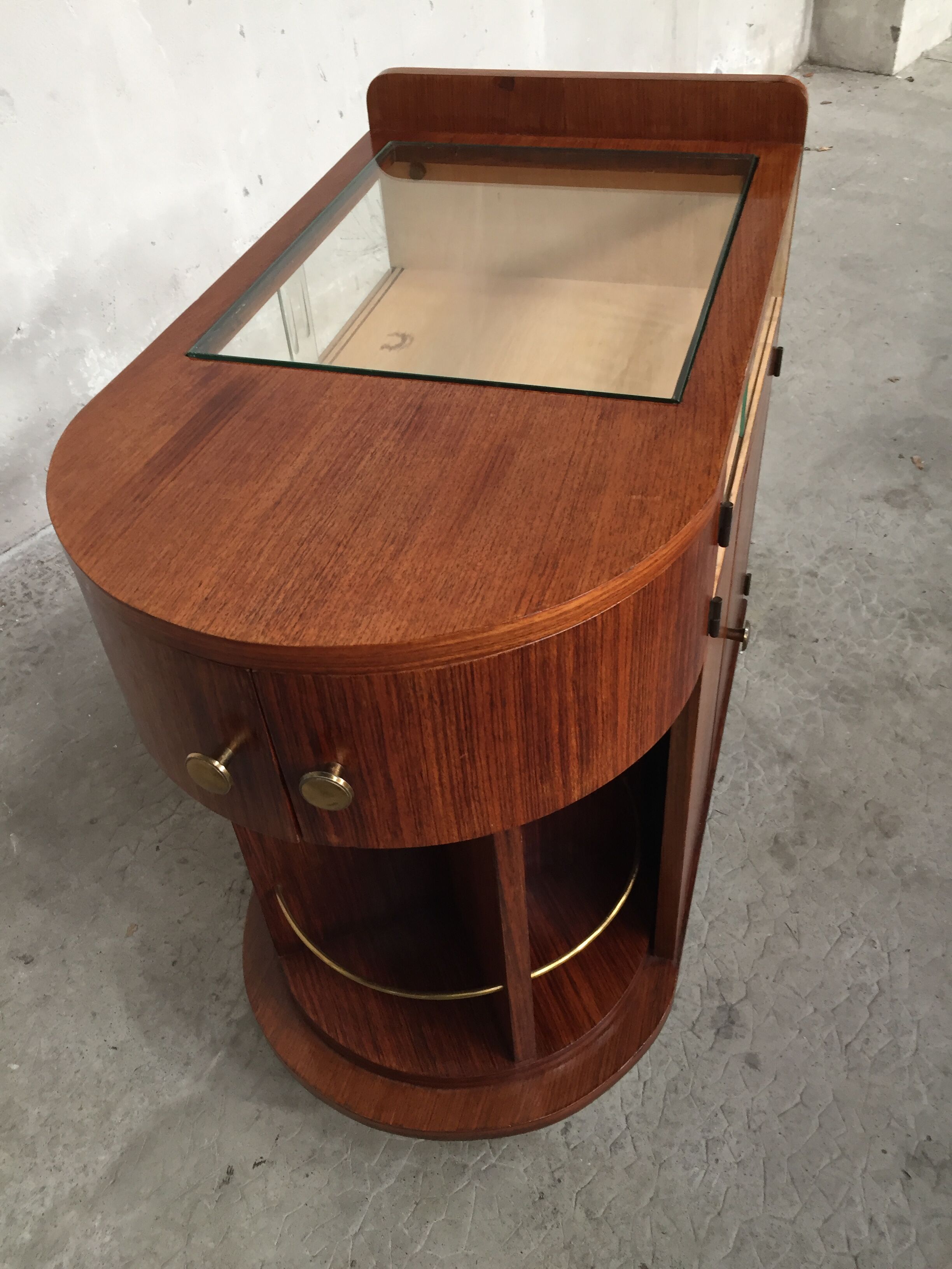 Bar on wheels 40/50s in rosewood