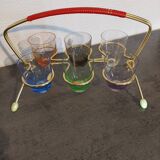 Basket of 6 digestive glasses