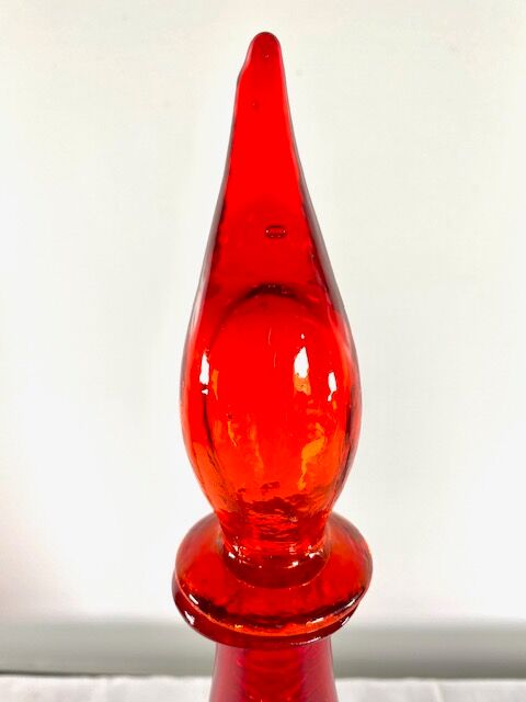 Flamed red bottle
