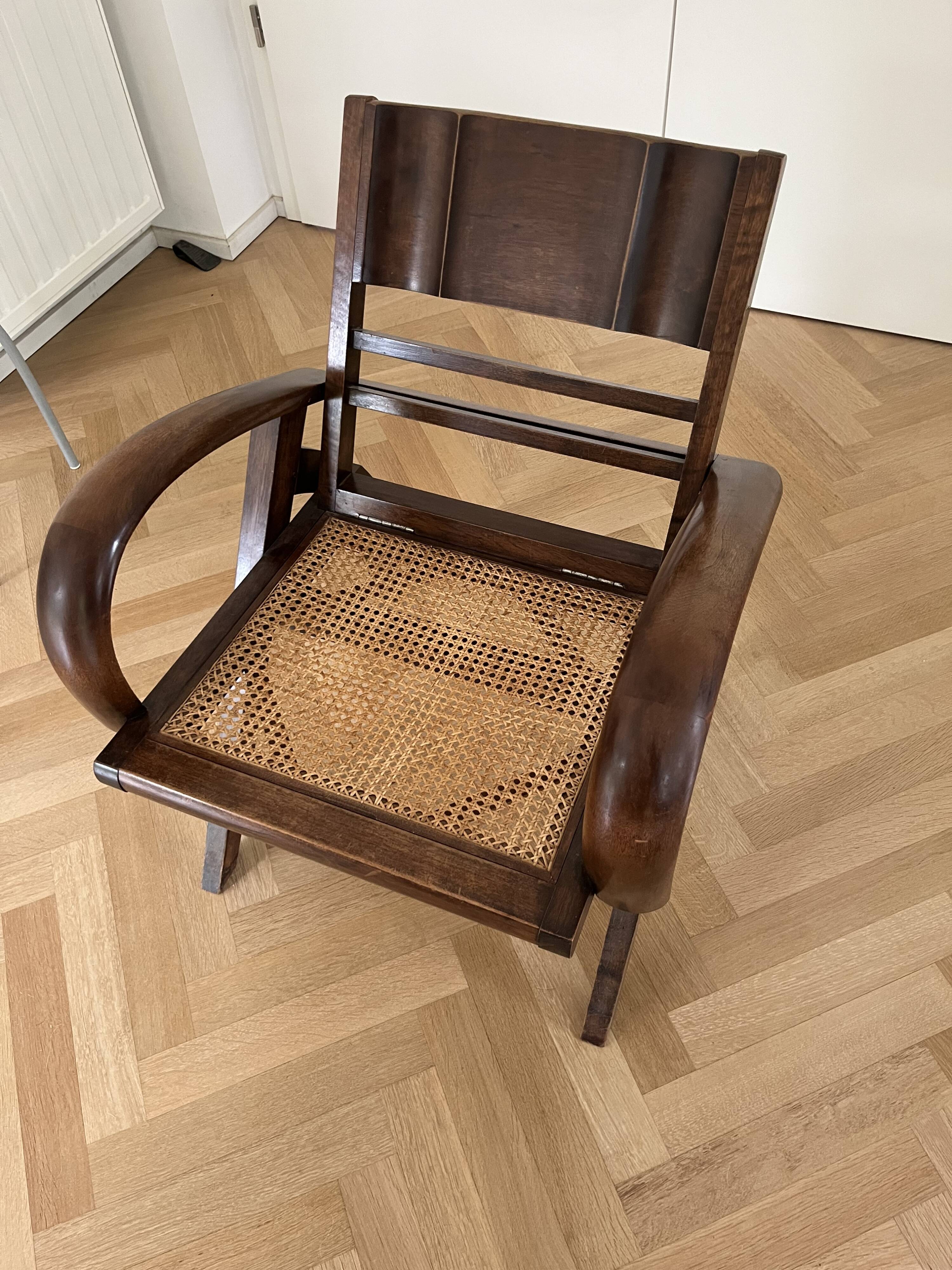 fauteuil en bois Chandernagor