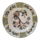 Saint-Clément plate with polychrome floral decoration
