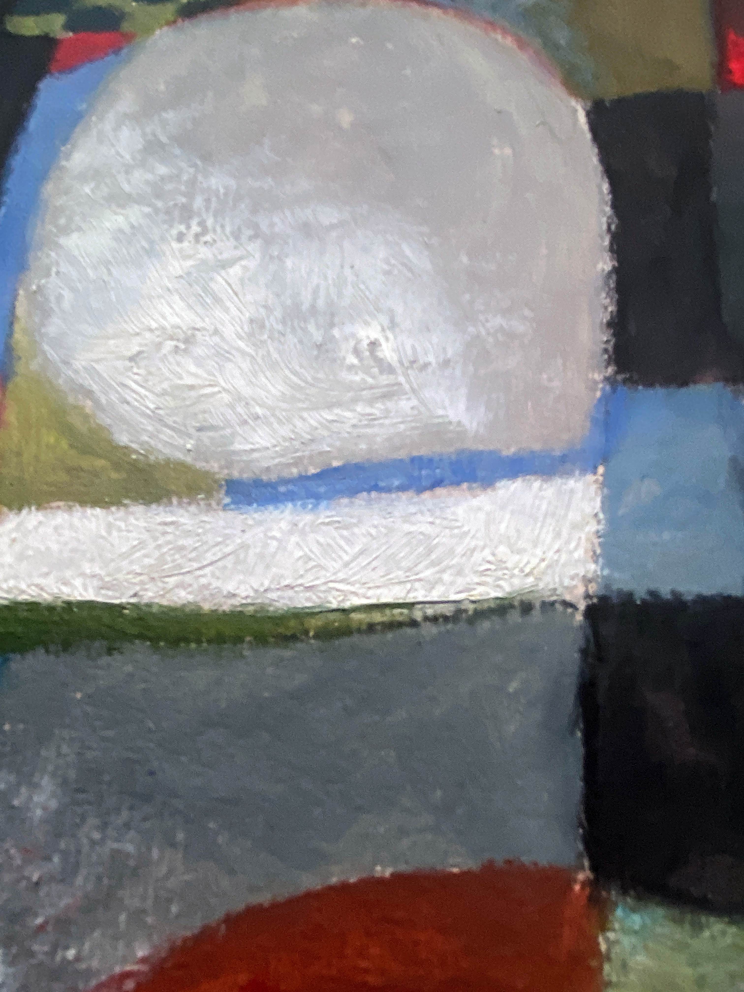 Painting "Abstraction" HSP by JM Brossat (born in 1946)