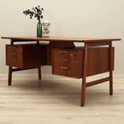 Bureau en teck, design danois, années 1970, fabricant : Omann Jun
