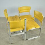 Rare vintage dining chairs in Finnish style by ILMARI LAPPALAINEN, 1960s