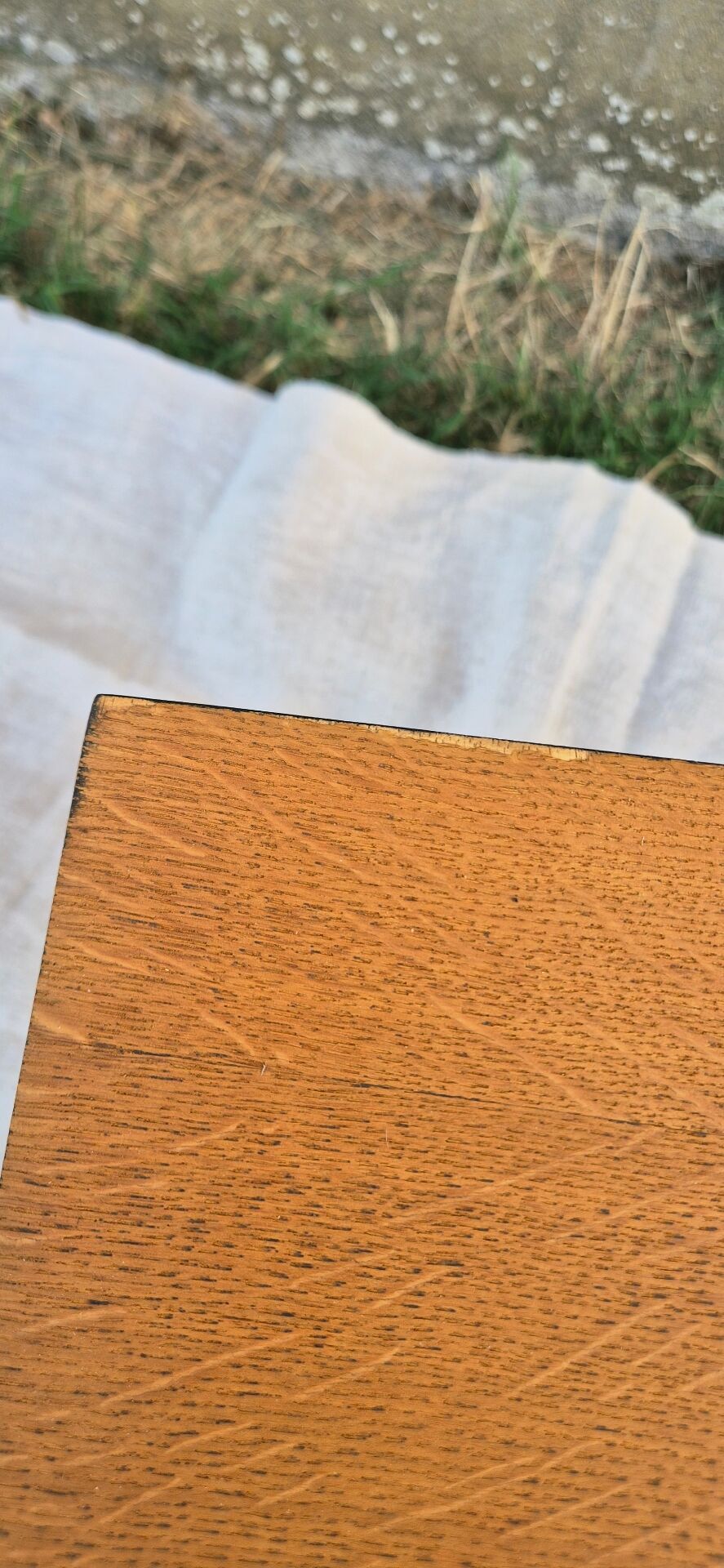 Small table, vintage Scandinavian TV unit in metal and wood, renovated.