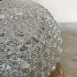 Vintage glass and brass ceiling