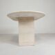 Mid-Century travertine coffee table with an oval top, 1970s.