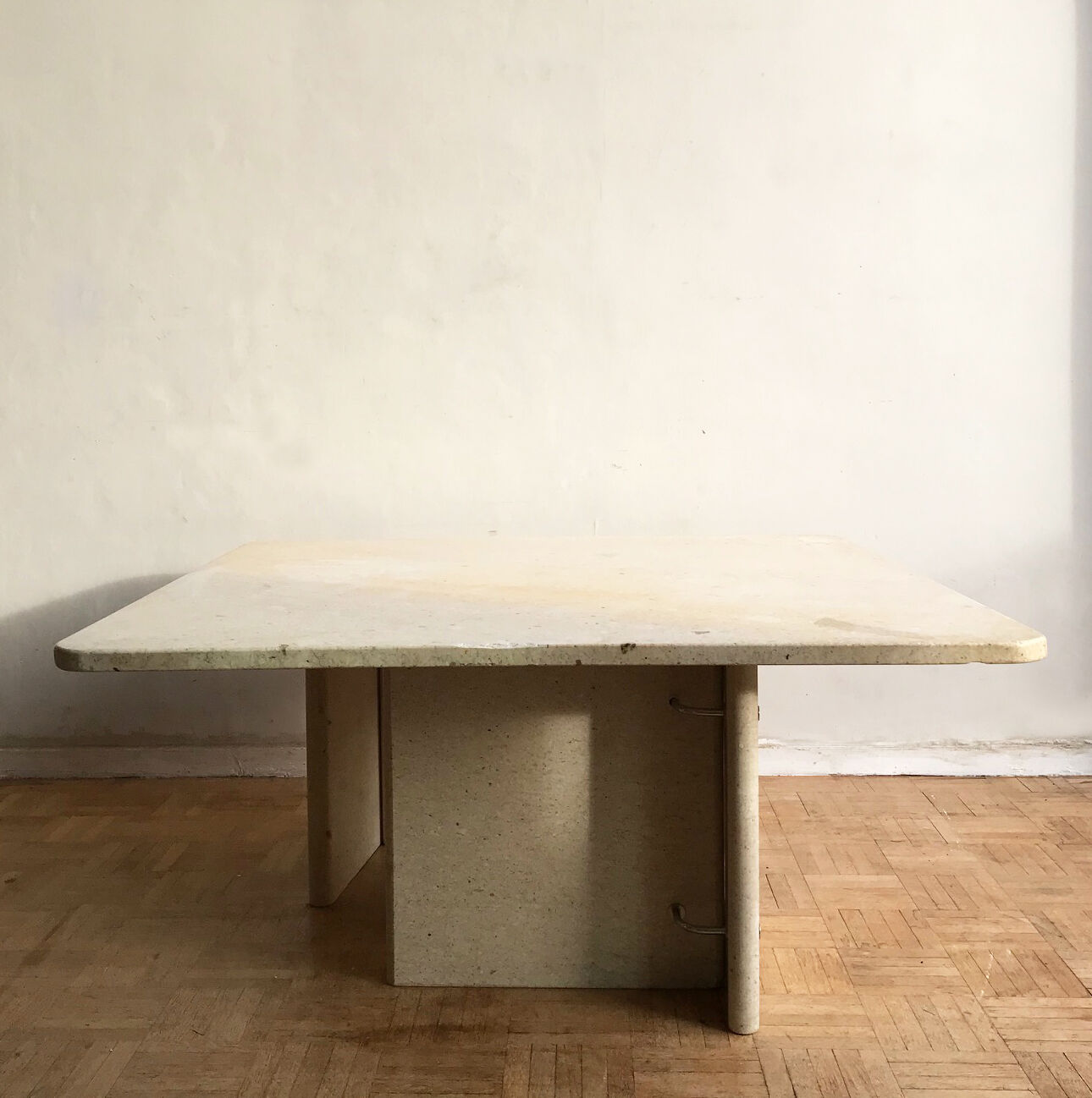 Travertine coffee table from the 1970s