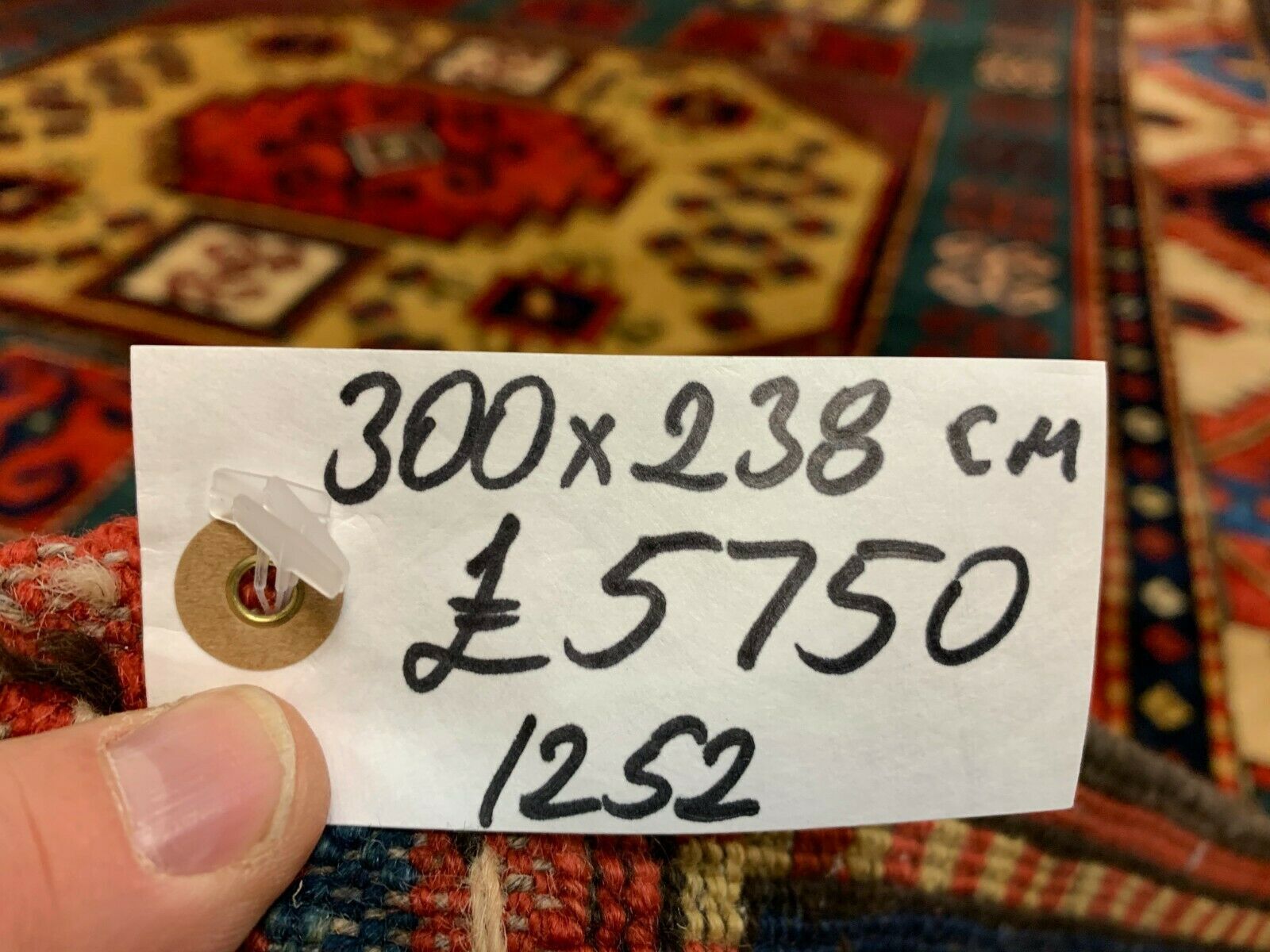 Kazak rug 300x238 cm afghan