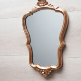 Mirror rocaille Louis XV style, gilded frame, 38 x 25 cm
