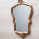 Mirror rocaille Louis XV style, gilded frame, 38 x 25 cm