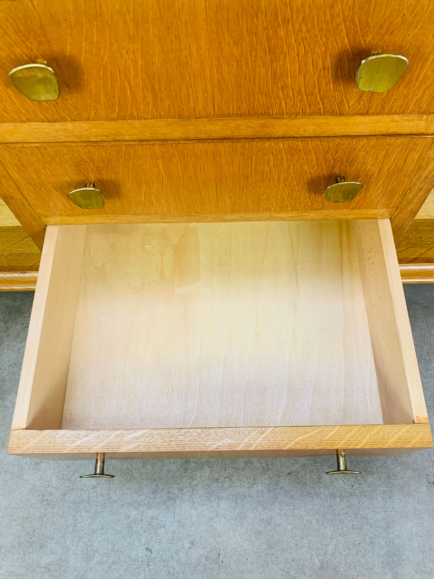 Enfilade en chêne blond, années 50, vintage 