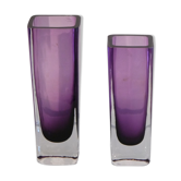 Paire de vases scandinave Sommerso 1960