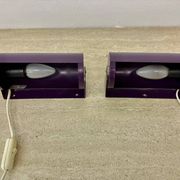 Vintage IKEA LOD V413 purple metal wall lamp bedside lamp wall lamp 1980s S