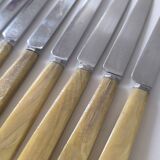 Set de 12 couteaux en bakélite et inox