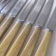 Set of 12 bakelite and stainless steel knives