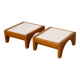 Pair of wooden side tables from the 1960s