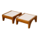 Pair of wooden side tables from the 1960s