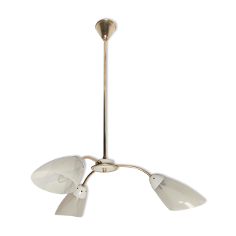 Brass luster glass 3 branches 60