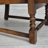 1960s, Scandinavian design, reupholstered high-back armchair, furniture wool, oak wood.
