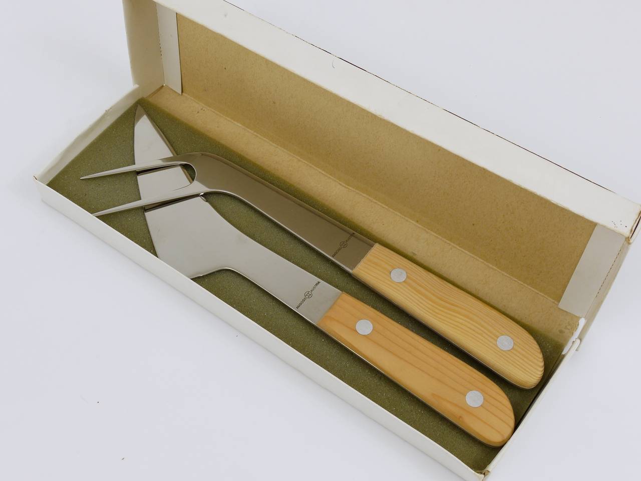 Ensemble à découper Mid Century 5009, couteau et fourchette par Amboss Austria, années 1960