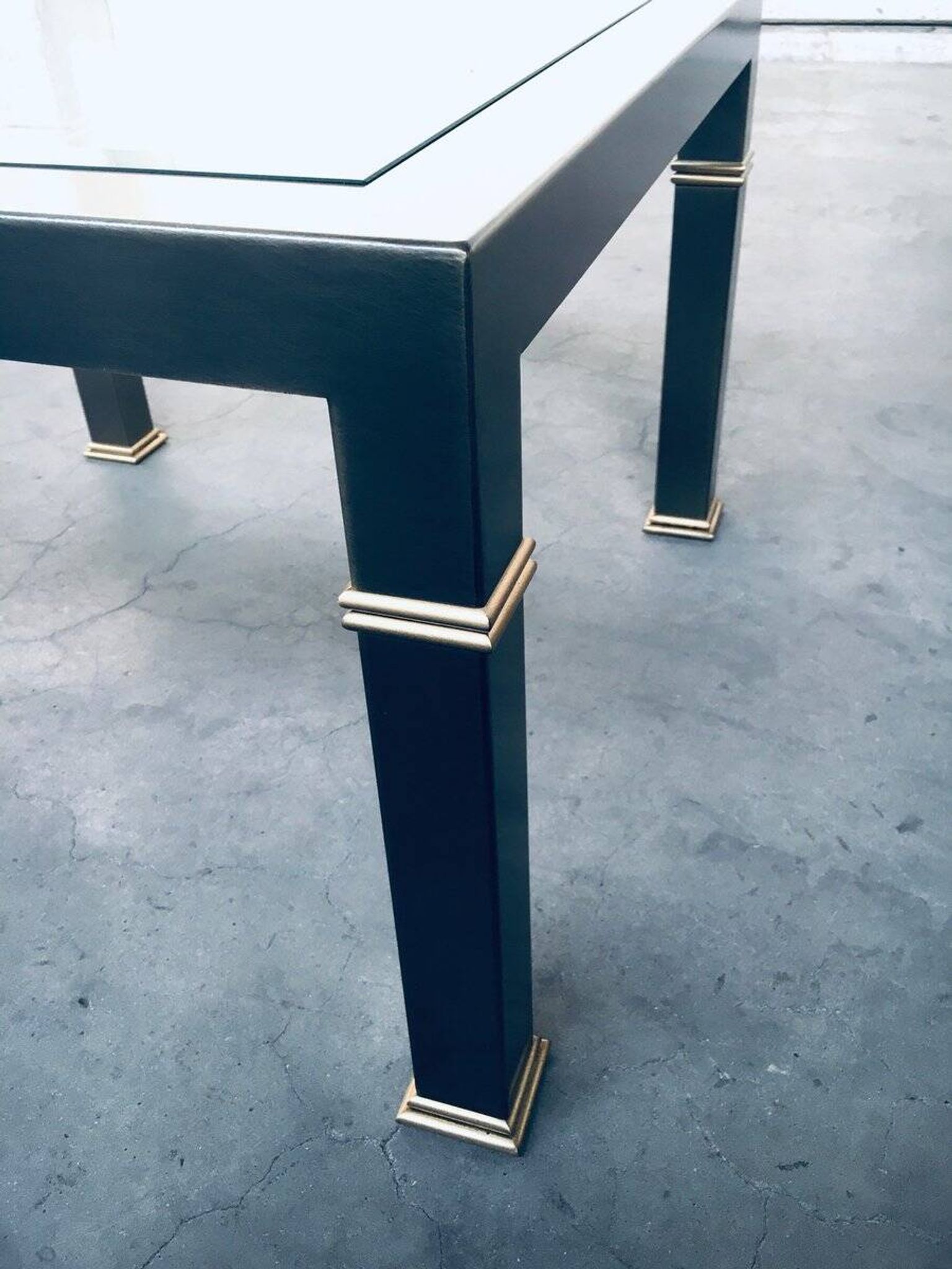 Vintage Postmodern Brushed Metal Coffee Table from Belgo Chrom / Dewulf Selection, 1980s