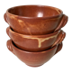 Trio of vallauris stoneware bowls 70s