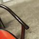 Table and 6 armchairs Baumann Diese, design Pagnon Pelhaître, Wenge color and red,