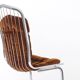 Set of 6 Italian Chrome Cantilever Dining Chairs, Gastone Rinaldi, 1970s