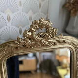Louis philippe mirror with pediment, 84x53 cm